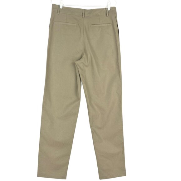 Express x Rachel Zoe Men Striped Green Stretch Pant 32x32 Flat Slim Straight Leg - Picture 2 of 11